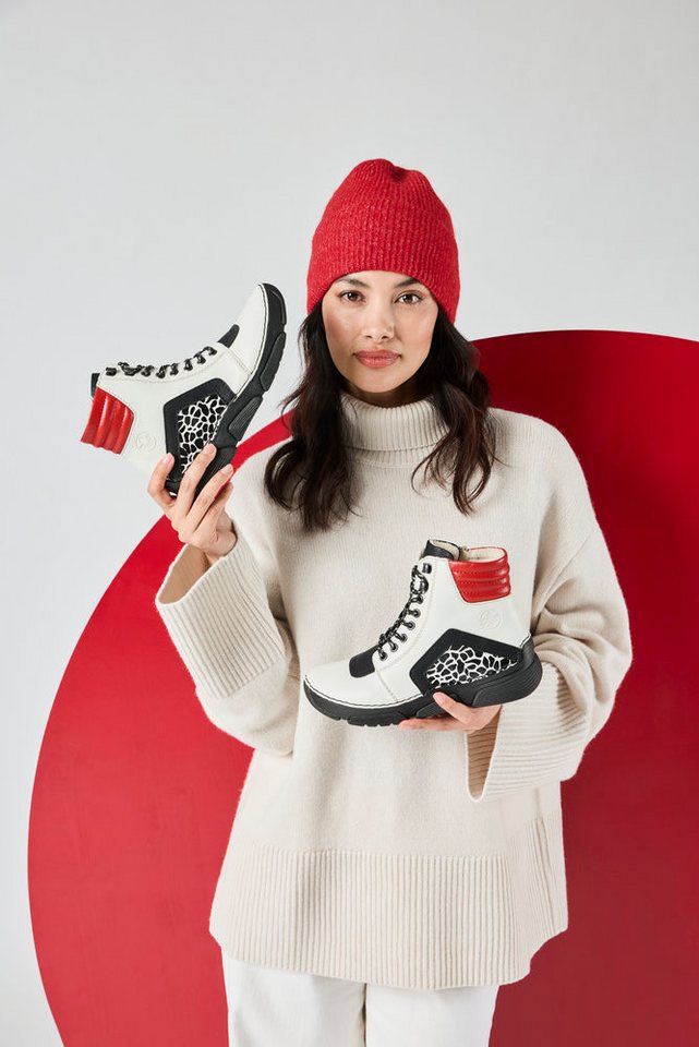 Rieker Sneakerboots Schnürboots, Schnürstiefelette mit zusätzlichem Innenreißverschluss – Bild 2 von 5