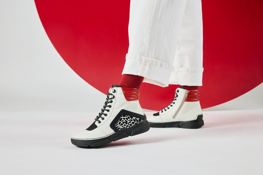 Rieker Sneakerboots Schnürboots, Schnürstiefelette mit zusätzlichem Innenreißverschluss – Bild 3 von 5
