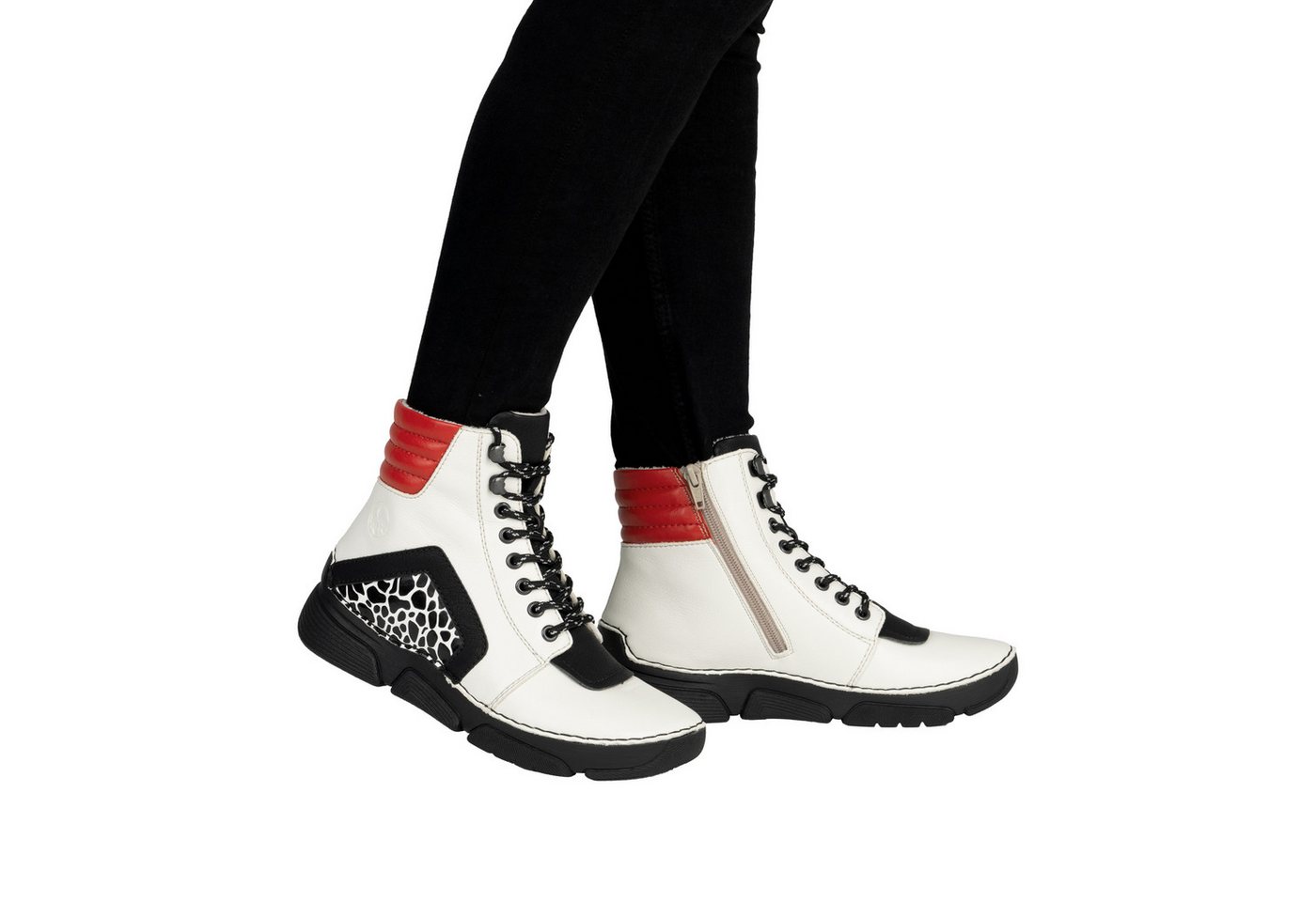 Rieker Sneakerboots Schnürboots, Schnürstiefelette mit zusätzlichem Innenreißverschluss – Bild 4 von 5