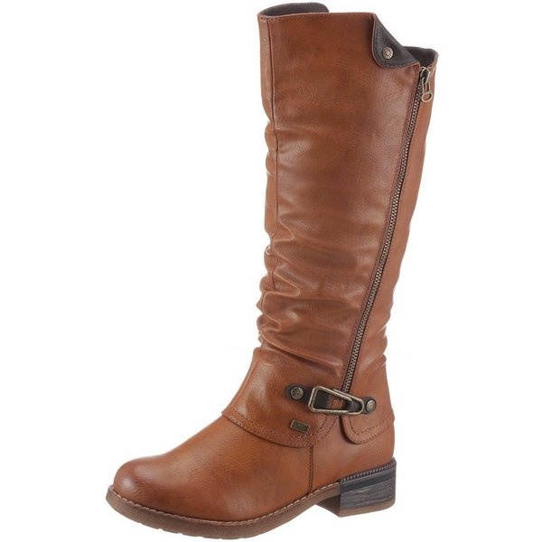 Rieker Stiefel, Winterstiefel, Blockabsatz, mit Tex Membran, Varioschaft