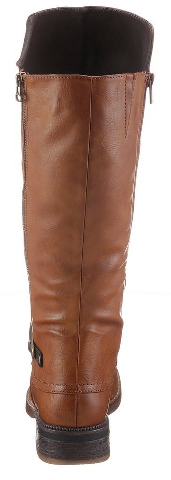 Rieker Stiefel, Winterstiefel, Blockabsatz, mit Tex Membran, Varioschaft – Bild 5 von 5