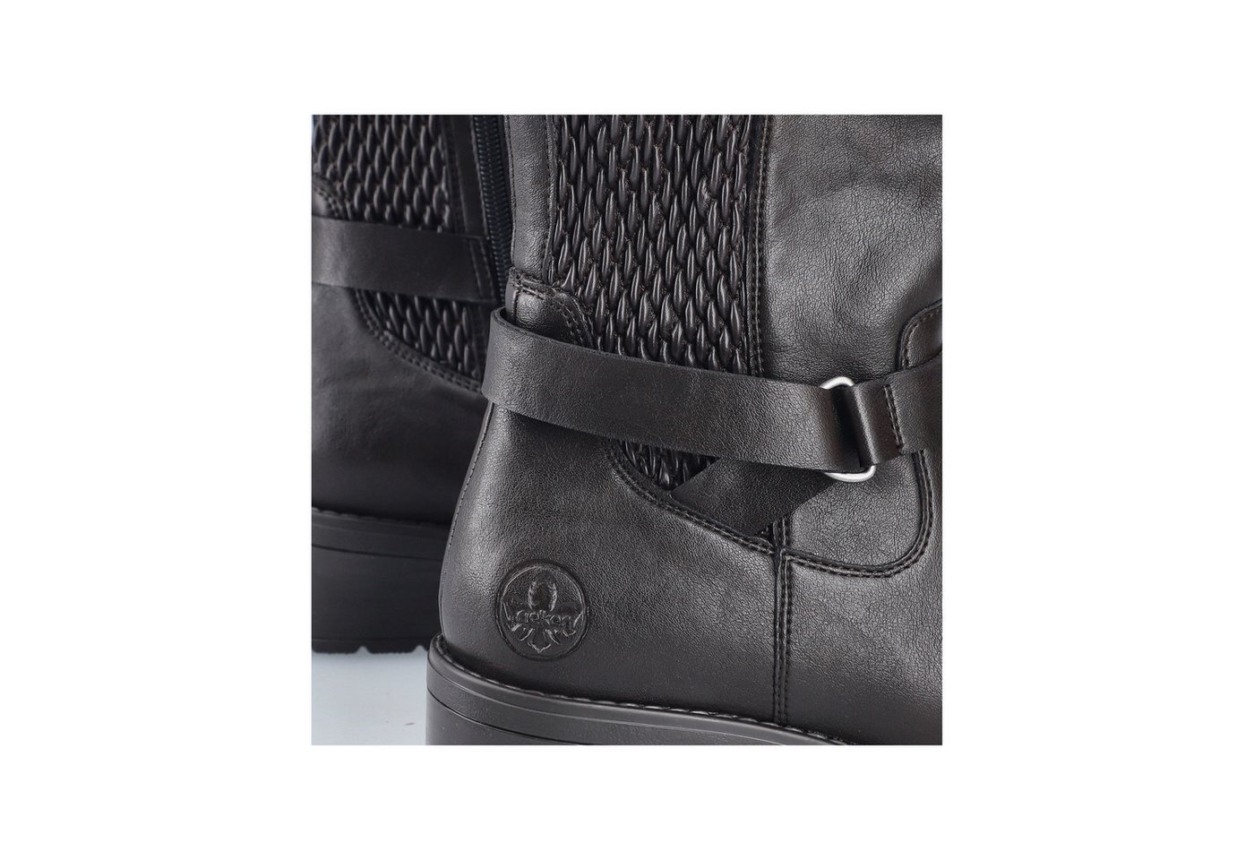 Rieker Stiefel Langschaftstiefel mit Stretch und Innenreißverschluss – Bild 3 von 5