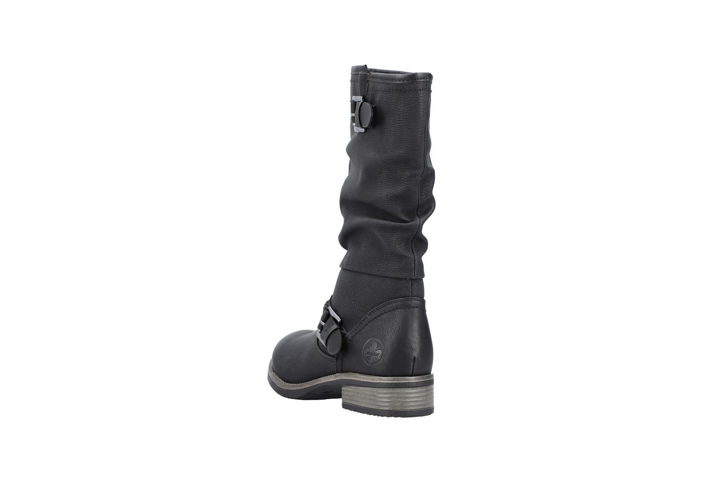 Rieker Stiefel Winterboots,Blockabsatz mit gerafftem slouchy-Schaft, schmale Form – Bild 5 von 5