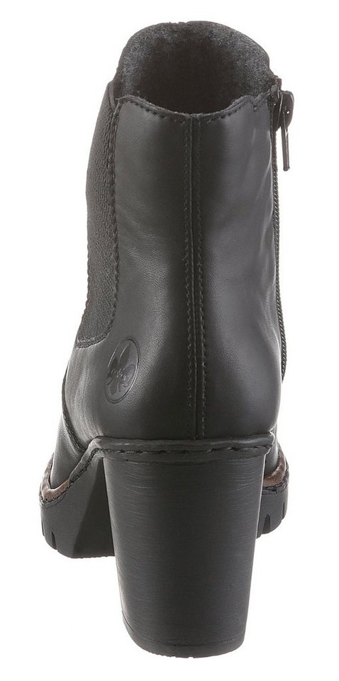 Rieker Stiefelette, Boots, Chelsea-Stiefelette, Blockabsatz, in elegantem Look – Bild 2 von 5