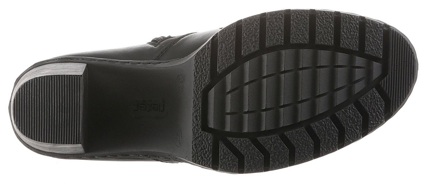 Rieker Stiefelette, Boots, Chelsea-Stiefelette, Blockabsatz, in elegantem Look – Bild 3 von 5