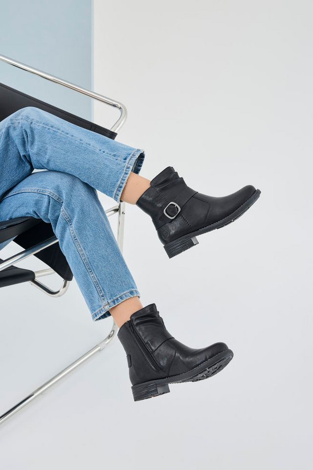 Rieker Stiefelette Boots, Blockabsatz, mit Innenreißverschluss – Bild 2 von 5