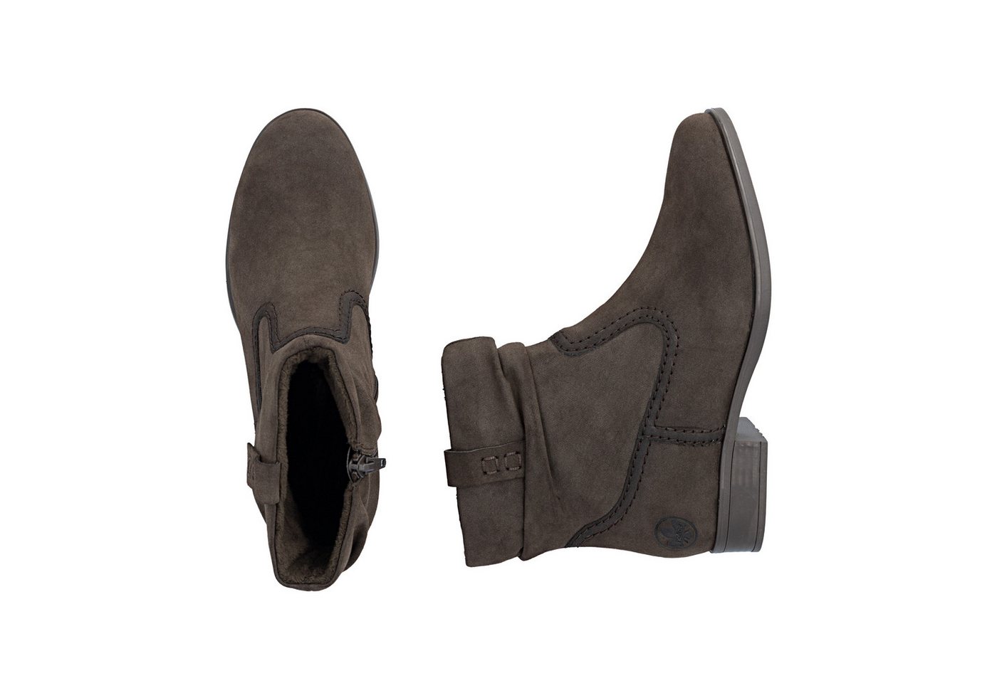 Rieker Stiefelette Boots mit slouchy Schaft und Reißverschluss – Bild 3 von 5