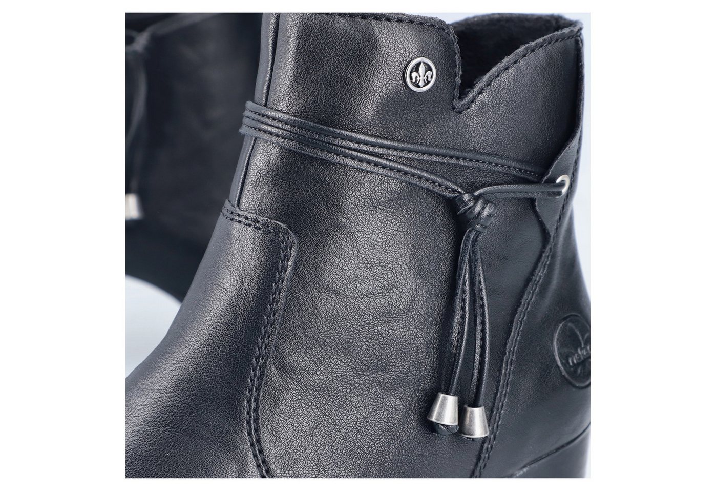 Rieker Stiefelette Businessstiefelette, Blockabsatz, Boots in schmler Form – Bild 2 von 5