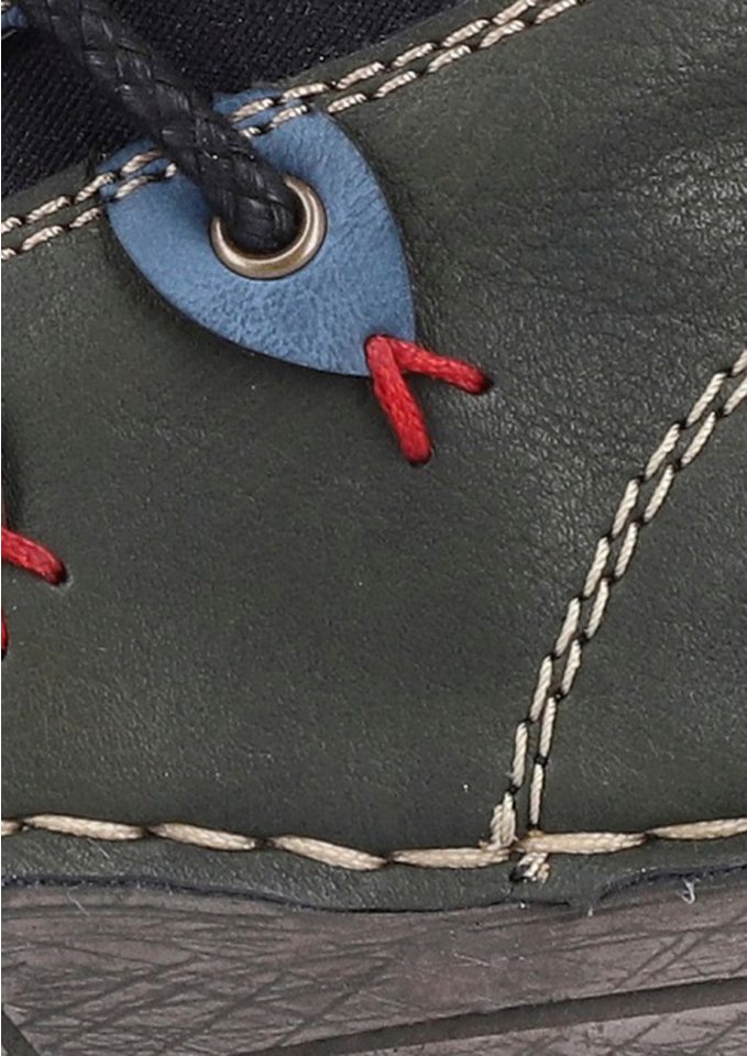 Rieker Stiefelette Schlupfboots, Slipper mit bunten Applikationen seitlich – Bild 3 von 5