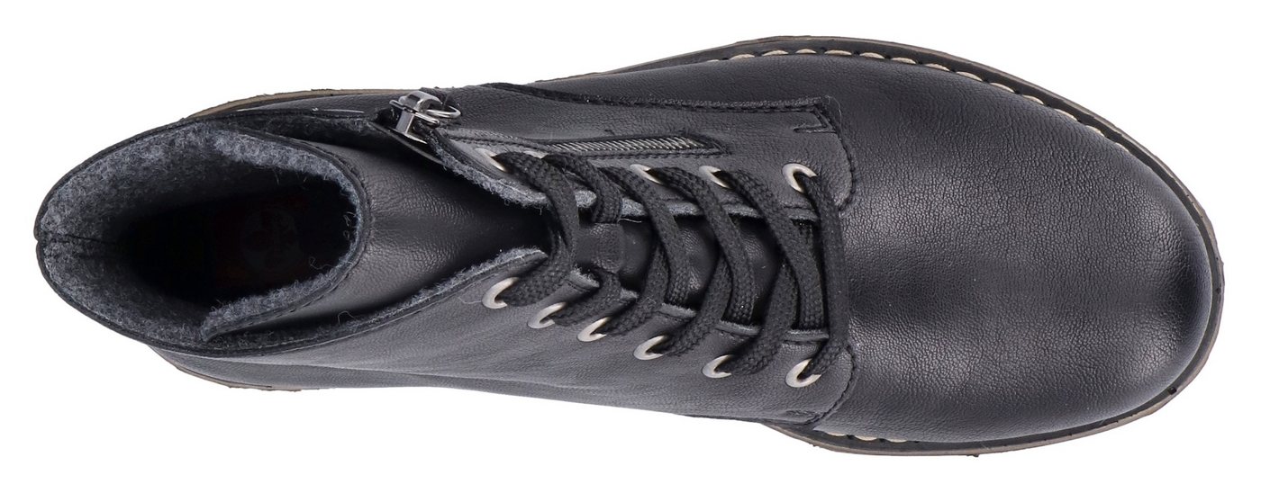 Rieker Stiefelette Schnürstiefelette, Schnürboots mit Reißverschluss an der Außenseite – Bild 5 von 5