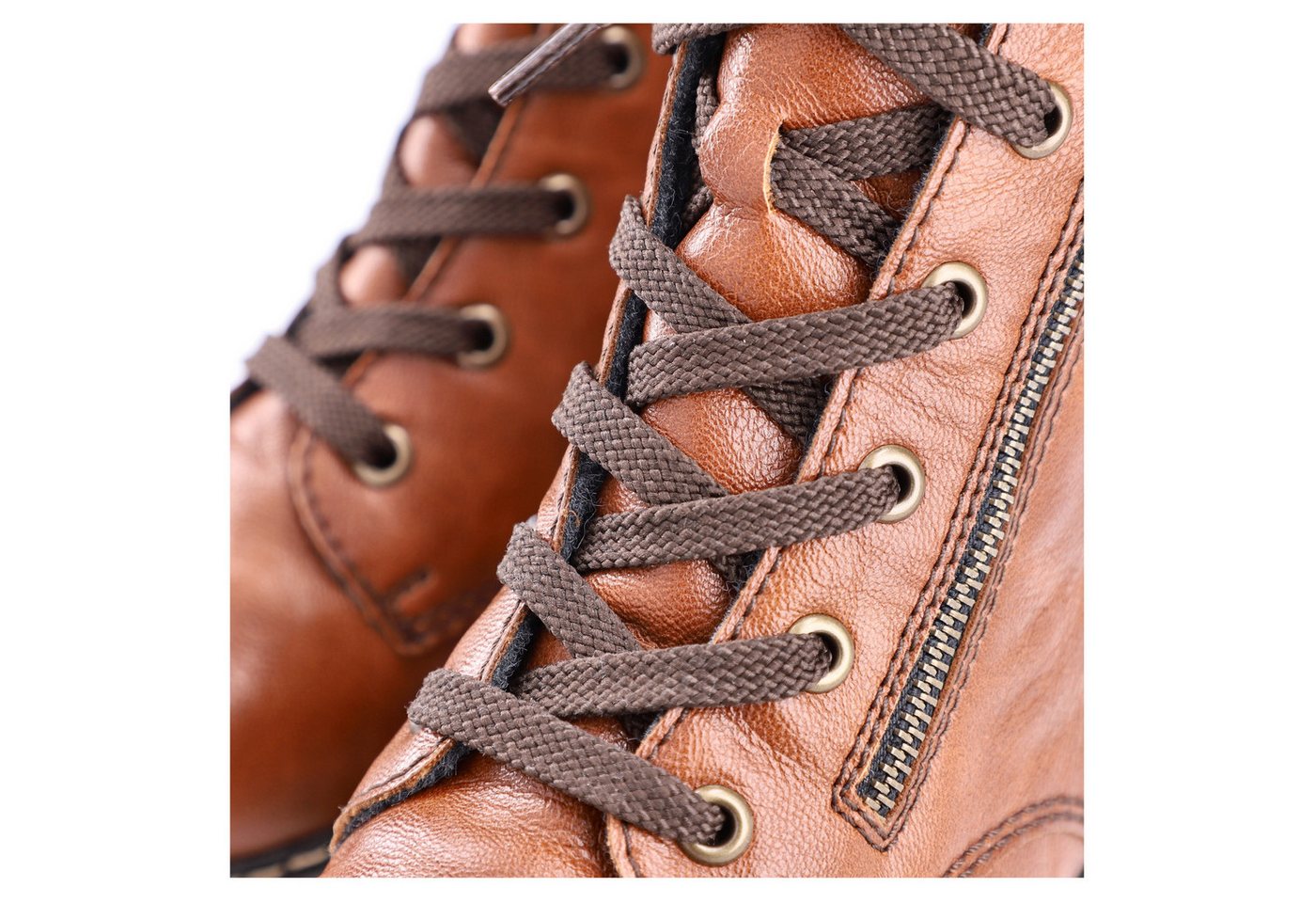 Rieker Stiefelette Schnürstiefelette, Schnürboots mit Reißverschluss an der Außenseite – Bild 3 von 5