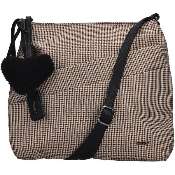 Rieker Umhängetasche, Schultertasche, Damen Handtasche mit zwei Hauptfächern