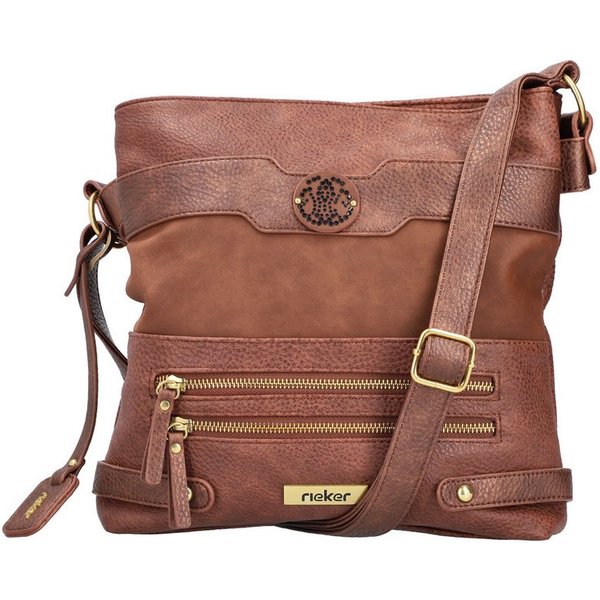 Rieker Umhängetasche, Schultertasche, Damen-Tasche mit praktischem Reißverschluss-Rückfach