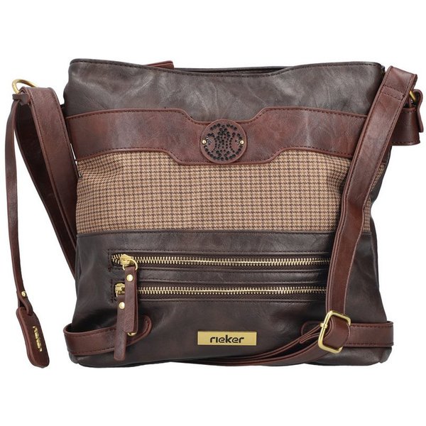 Rieker Umhängetasche, Schultertasche, Damen-Tasche mit praktischem Reißverschluss-Rückfach
