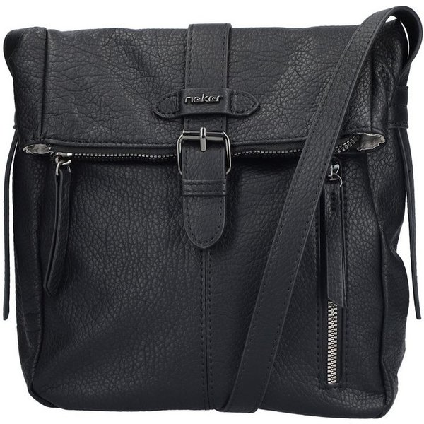 Rieker Umhängetasche, Damen-Handtasche, Schultertasche, Überschlag mit Schnallenverschluss