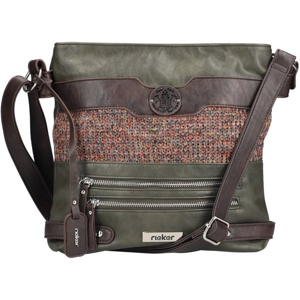 Rieker Umhängetasche, Schultertasche, Damen-Tasche mit praktischem Reißverschluss-Rückfach