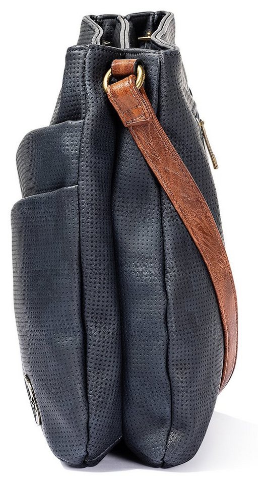 Rieker Umhängetasche, Schultertasche, Damen Handtasche mit zwei Hauptfächern – Bild 4 von 5