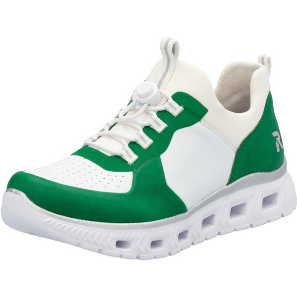 Rieker vegan Slip-On Sneaker, Schlupfschuh, Halbschuh, Freizeitschuh mit Schnellverschluss