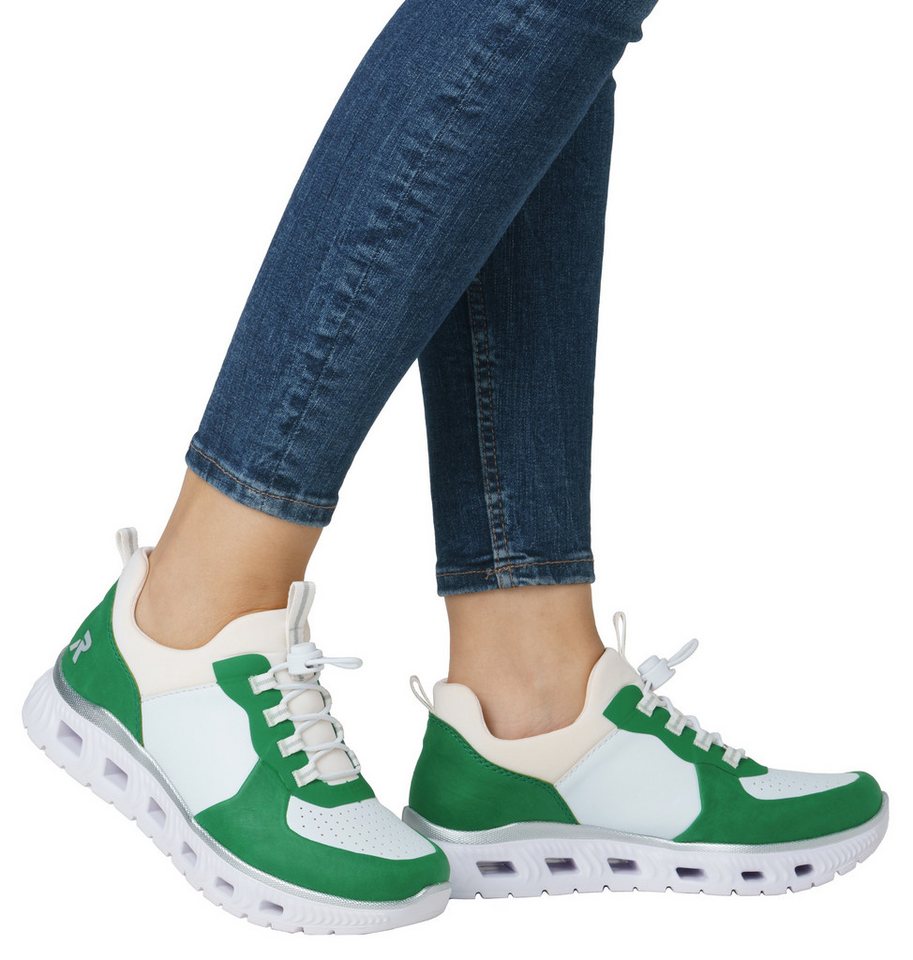 Rieker vegan Slip-On Sneaker, Schlupfschuh, Halbschuh, Freizeitschuh mit Schnellverschluss – Bild 3 von 5