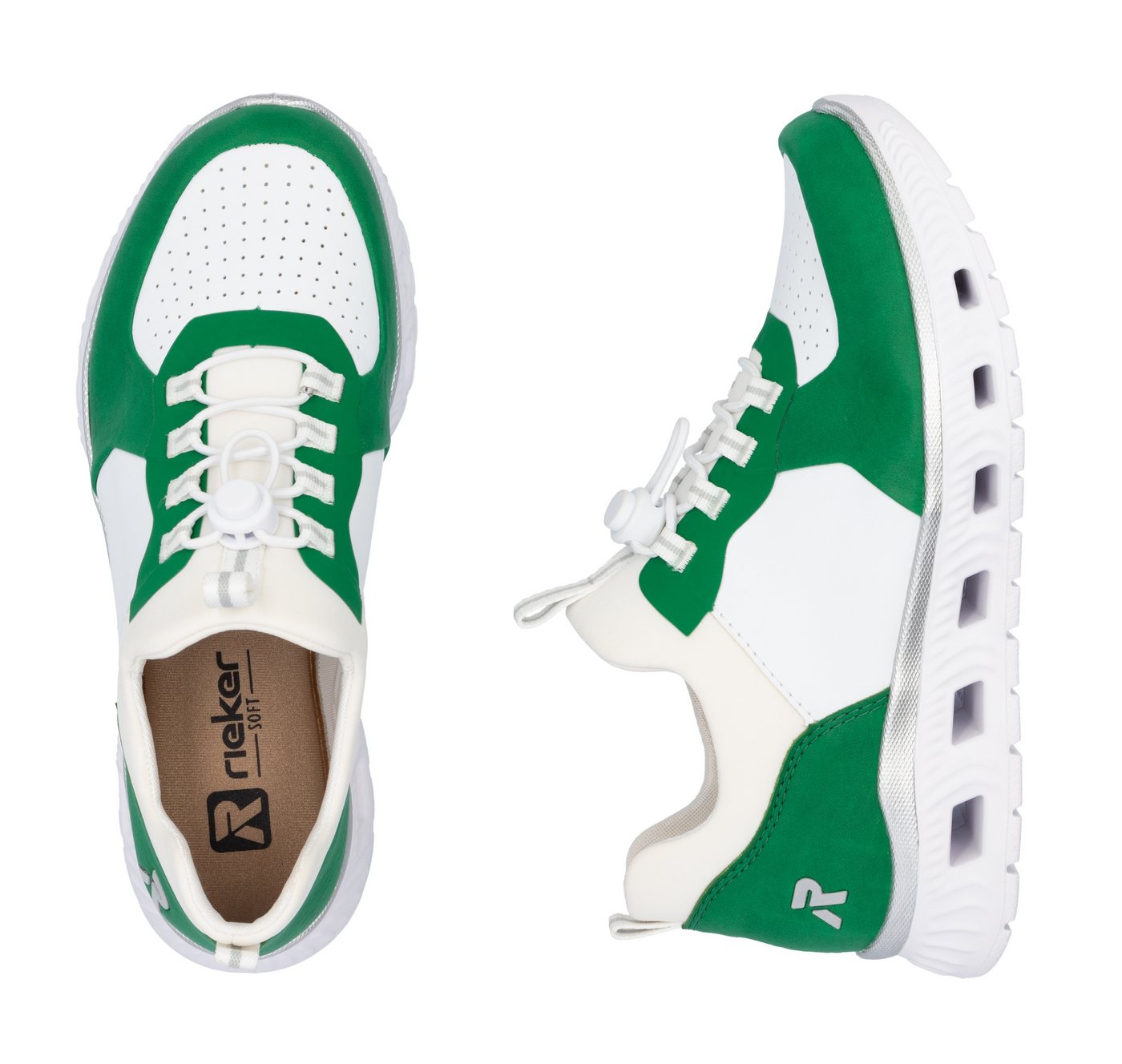 Rieker vegan Slip-On Sneaker, Schlupfschuh, Halbschuh, Freizeitschuh mit Schnellverschluss – Bild 4 von 5