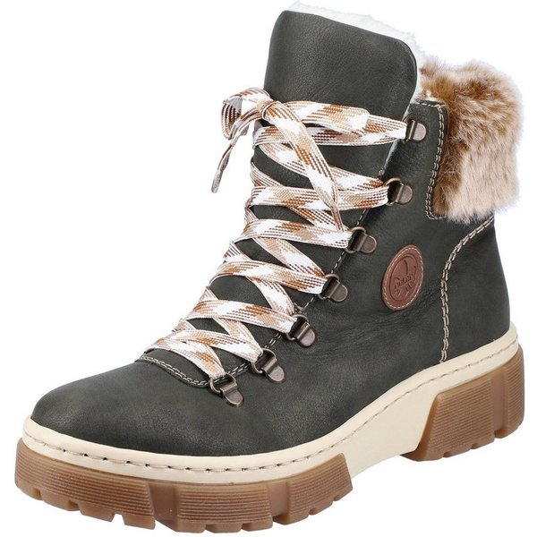 Rieker Winterboots, Winterstiefelette, Schnürboots, Plateau, mit Warmfutter-Ausstattung