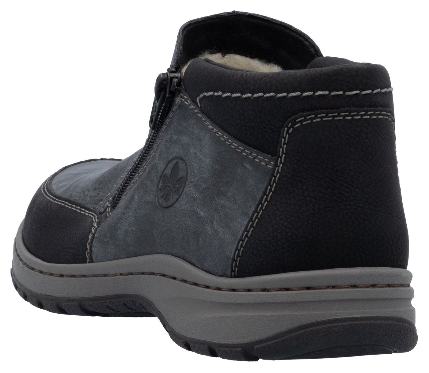 Rieker Winterboots, Winterstiefelette, Halbschuh mit beidseitigen Reißverschlüssen – Bild 2 von 5