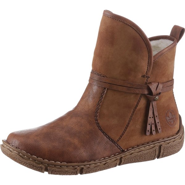 Rieker Winterboots, Winterstiefelette, Schlupfboots, im Materialmix