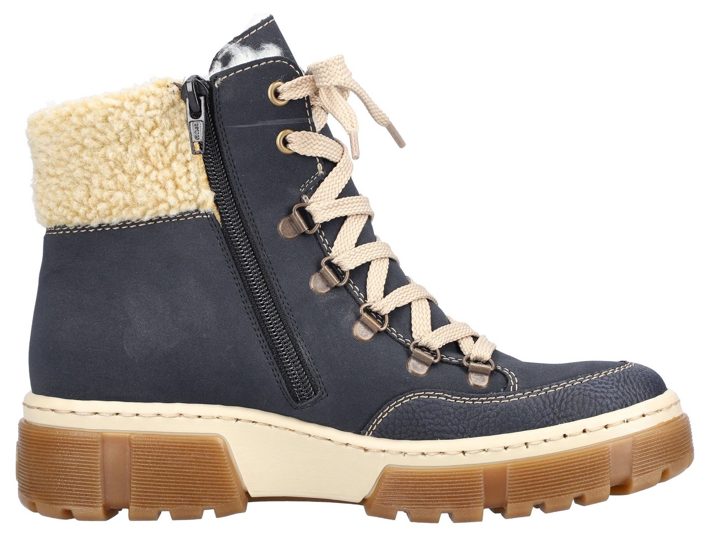Rieker Winterboots, Schnürboots, Winterstiefelette mit Warmfutter ausgestattet – Bild 5 von 5
