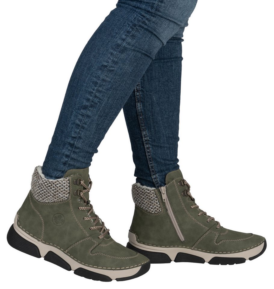 Rieker Winterboots, Schnürboots, Stiefelette mit praktischem Innenreißverschluss – Bild 3 von 5