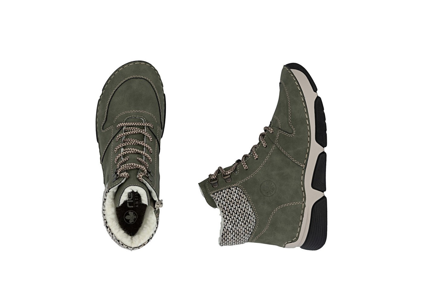Rieker Winterboots, Schnürboots, Stiefelette mit praktischem Innenreißverschluss – Bild 5 von 5