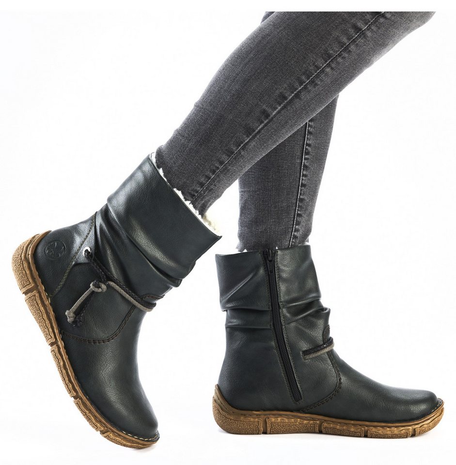 Rieker Winterboots, Winterstiefelette, slouchy Schaft, Reißverschluss, mit Warmfutter – Bild 2 von 5