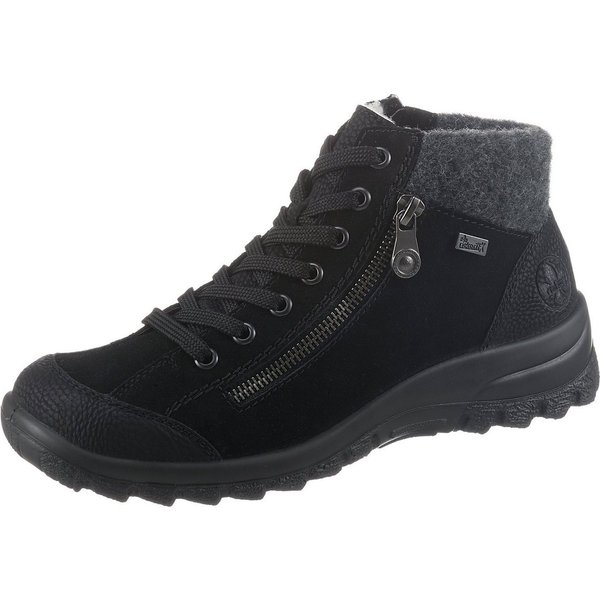 Rieker Winterboots, Outdoorboots, Winterstiefelette mit Filz-Schaftabschluss, Rieker TEX