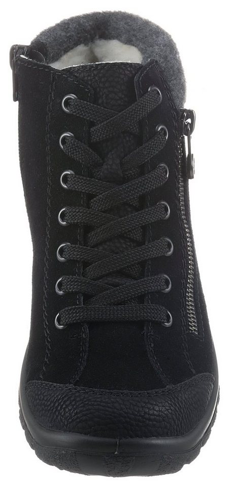 Rieker Winterboots, Outdoorboots, Winterstiefelette mit Filz-Schaftabschluss, Rieker TEX – Bild 4 von 5