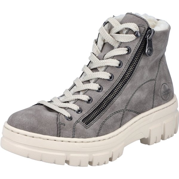 Rieker Winterboots Plateauboots, Schnürboots mit Reißverschluss an der Außenseite