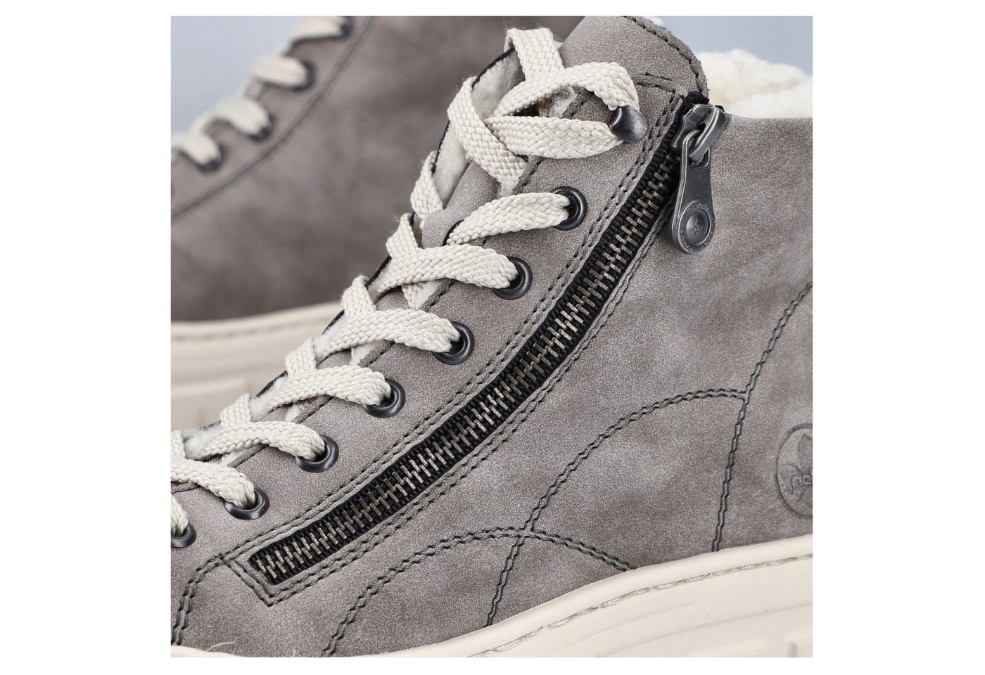 Rieker Winterboots Plateauboots, Schnürboots mit Reißverschluss an der Außenseite – Bild 2 von 5