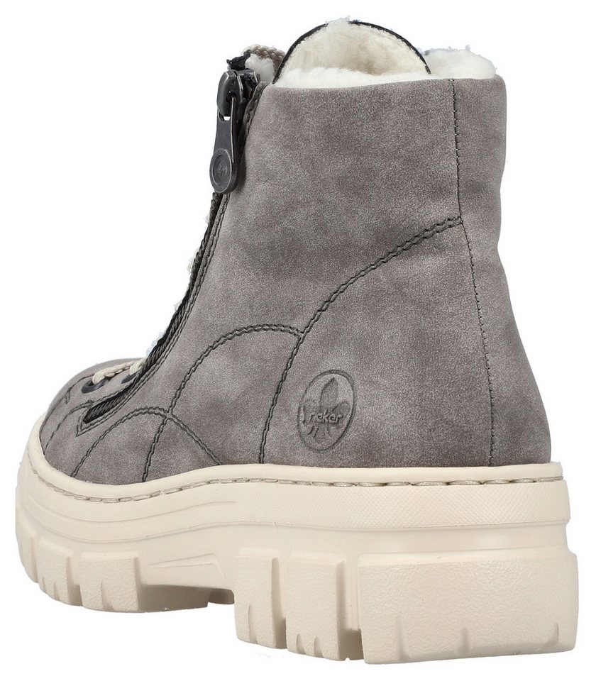 Rieker Winterboots Plateauboots, Schnürboots mit Reißverschluss an der Außenseite – Bild 3 von 5