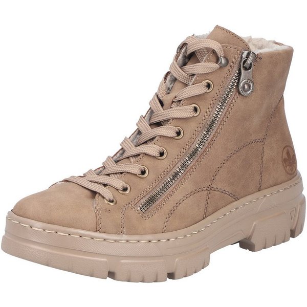 Rieker Winterboots Plateauboots, Schnürboots mit Reißverschluss an der Außenseite