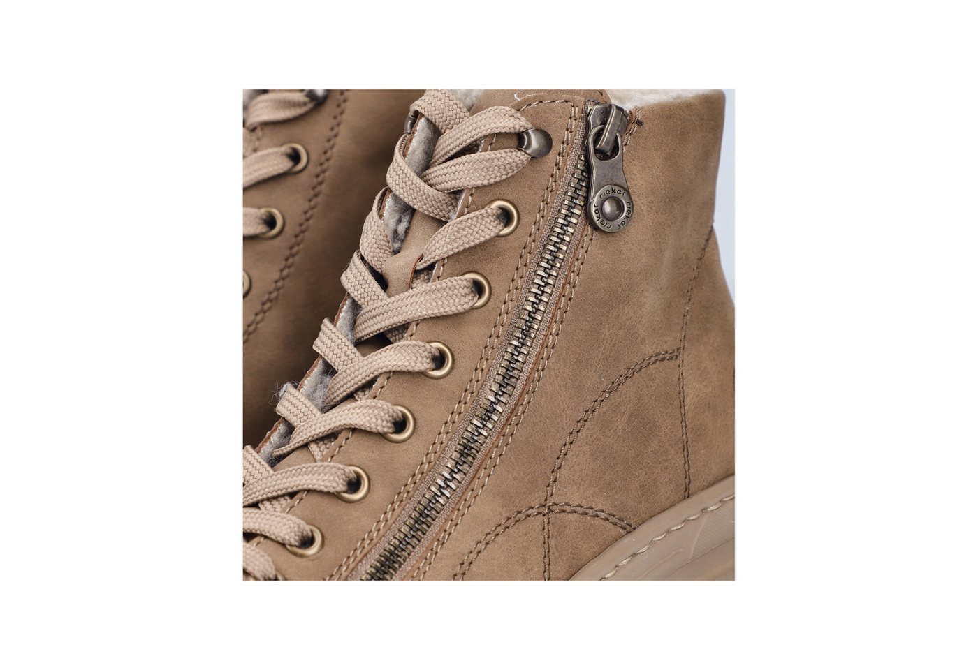 Rieker Winterboots Plateauboots, Schnürboots mit Reißverschluss an der Außenseite – Bild 2 von 5