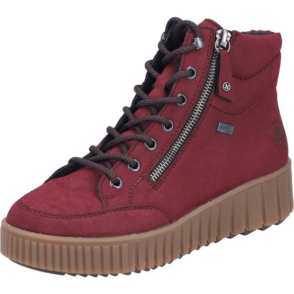 Rieker Winterboots Plateaustiefelette, Schnürboots mit Warmfutter und TEX-Ausstattung