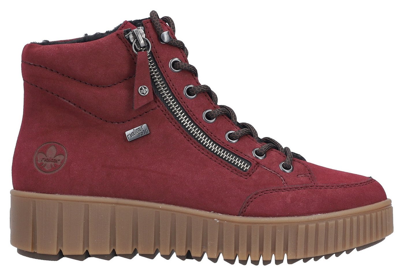 Rieker Winterboots Plateaustiefelette, Schnürboots mit Warmfutter und TEX-Ausstattung – Bild 2 von 5