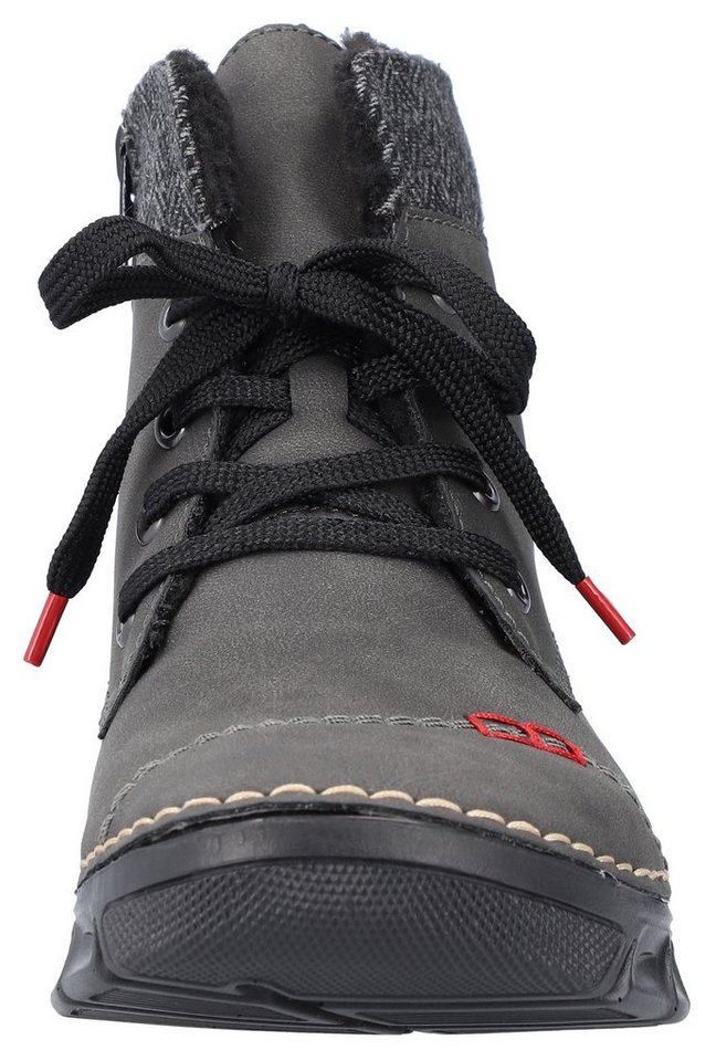 Rieker Winterboots Schnürboots, Stiefelette, Casual-Boots mit softem Schaftrand – Bild 5 von 5