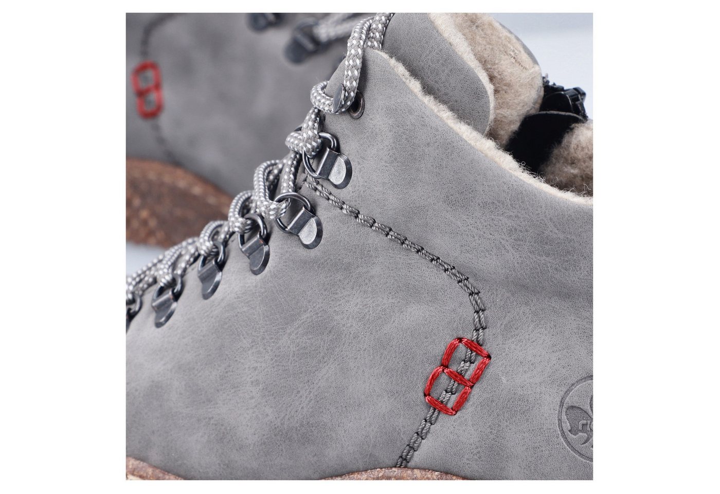 Rieker Winterboots Schnürboots, Stiefelette, Profilsohle, mit Anziehlasche – Bild 2 von 5