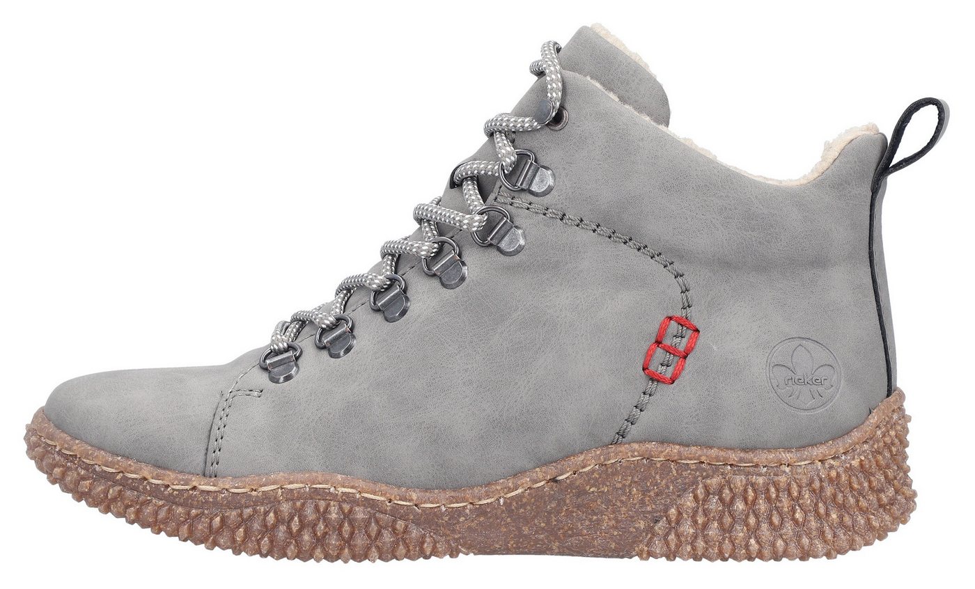 Rieker Winterboots Schnürboots, Stiefelette, Profilsohle, mit Anziehlasche – Bild 4 von 5