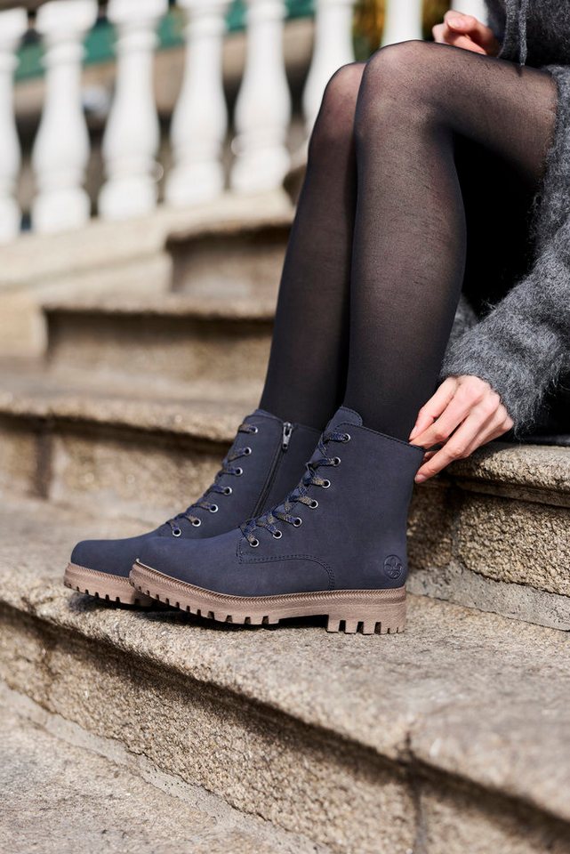 Rieker Winterboots Schnürboots, Schnürstiefelette mit zweckmäßigem Reißverschluss – Bild 2 von 5