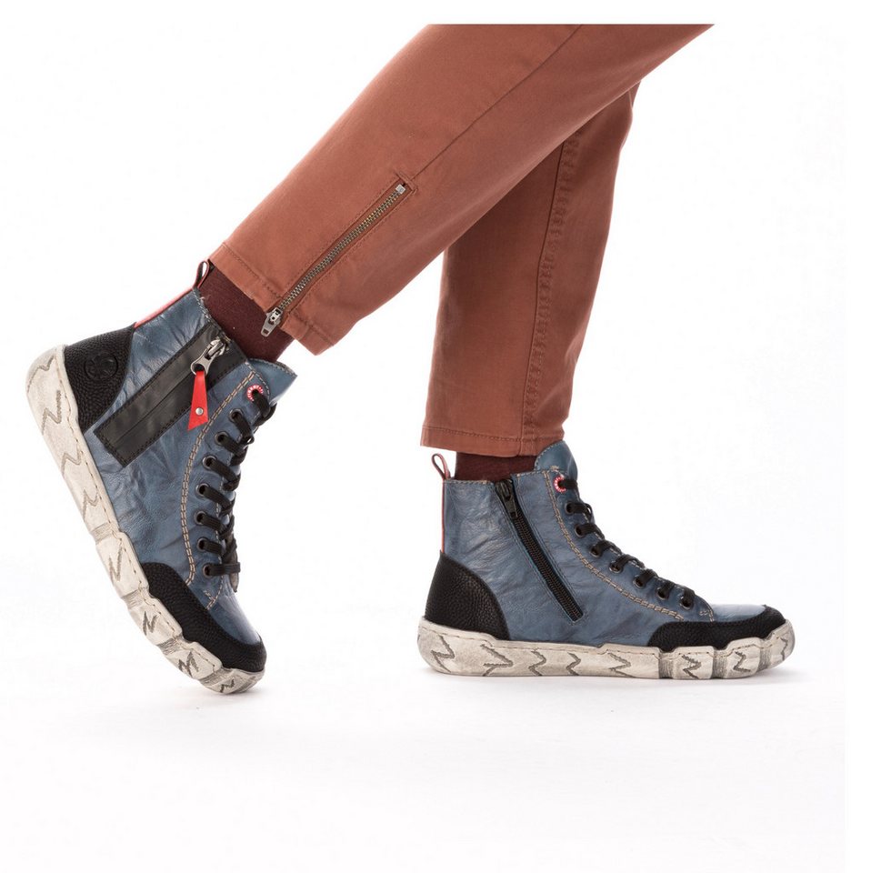 Rieker Winterboots Schnürboots, High Top Sneaker, Stiefelette, mit Anziehlasche – Bild 2 von 5