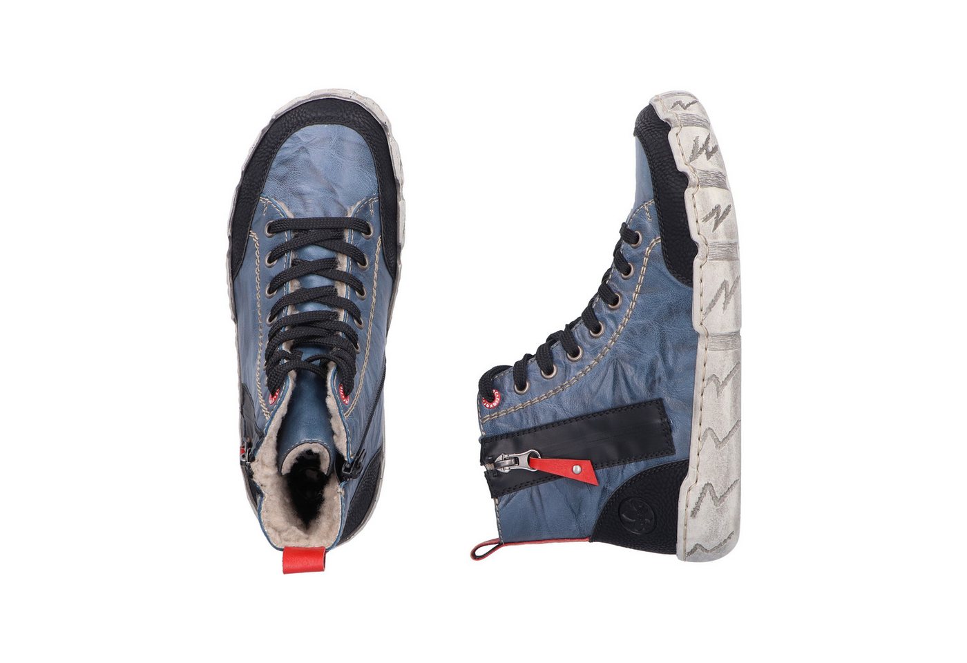 Rieker Winterboots Schnürboots, High Top Sneaker, Stiefelette, mit Anziehlasche – Bild 4 von 5