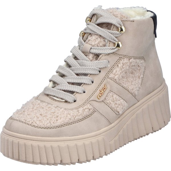 Rieker Winterboots Schnürboots, High Top Sneaker, Stiefelette mit gepolstertem Schaftrand