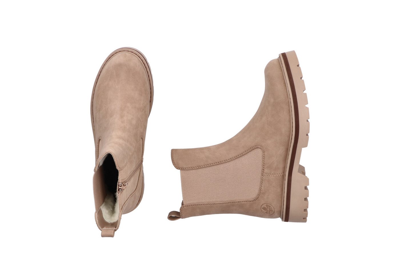 Rieker Winterboots Stiefelette, Chelseaboots mit Warmfutter und Stretcheinsatz – Bild 4 von 5