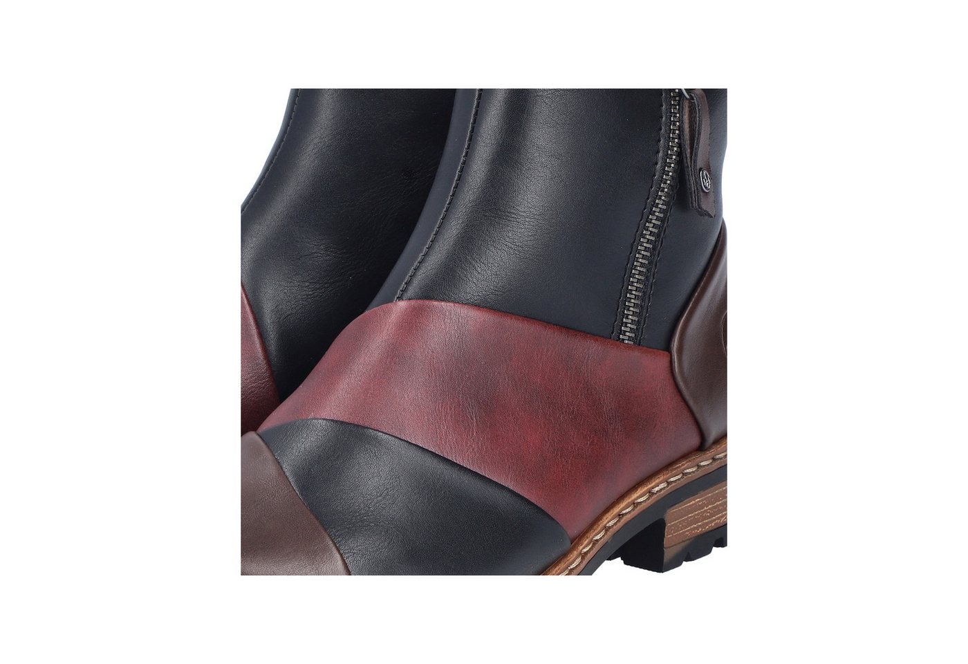 Rieker Winterboots Stiefelette in aktueller Patchwork-Optik, Warmfutter – Bild 2 von 5