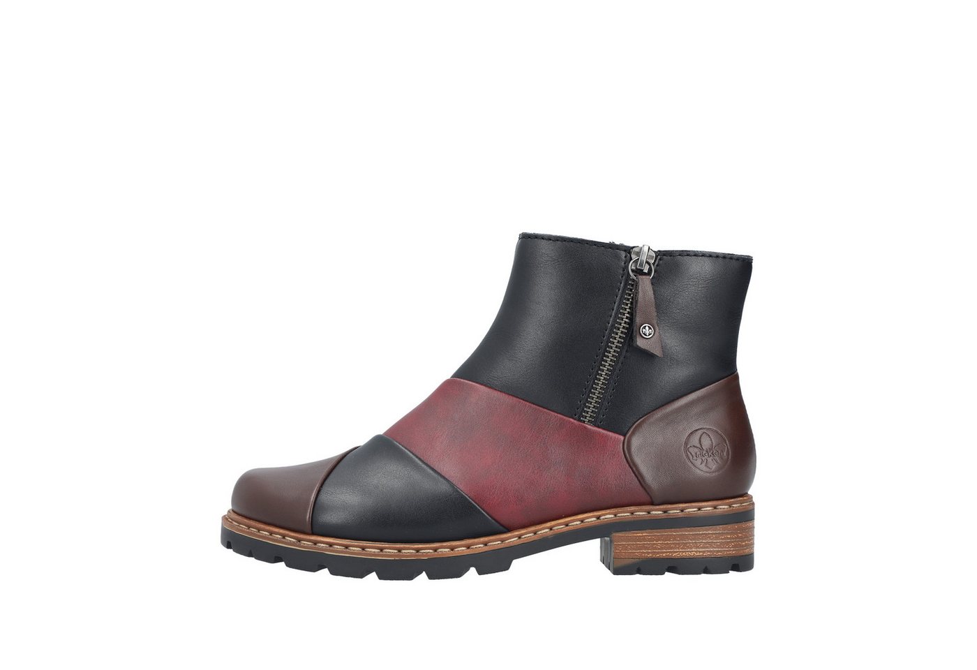 Rieker Winterboots Stiefelette in aktueller Patchwork-Optik, Warmfutter – Bild 4 von 5